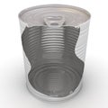Tin can with a cross-section Royalty Free Stock Photo