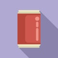 Tin can drink icon flat vector. Vending machine Royalty Free Stock Photo
