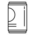 Tin can drink icon outline vector. Vending machine Royalty Free Stock Photo