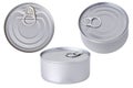 Aluminium tin can conserve isolated