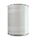 Tin Can with Label Front Royalty Free Stock Photo