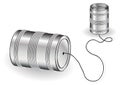 Tin can phone Royalty Free Stock Photo