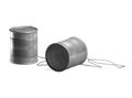 Tin can phone Royalty Free Stock Photo