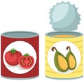 Tin can tomato and corn soup