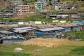 Tin Houses and Farmland Community Royalty Free Stock Photo