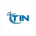TIN letter logo design on white background. TIN creative initials letter logo concept. TIN letter design