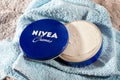 Tin of Nivea Creme showing the retail packaging