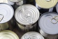 Tin silver cans for tinned food