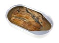 Tin of smoked herring Royalty Free Stock Photo