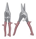 Tin Snips Royalty Free Stock Photo