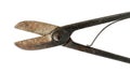Tin snips closeup Royalty Free Stock Photo
