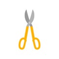 tin snips flat design vector illustration isolated on white background Royalty Free Stock Photo