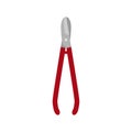 tin snips flat design vector illustration isolated on white background Royalty Free Stock Photo