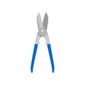 tin snips flat design vector illustration isolated on white background Royalty Free Stock Photo