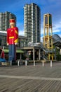 Tin soldier at New Westminster Quay Royalty Free Stock Photo