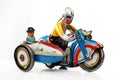 Tin toy motorbike racer