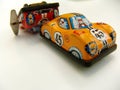 Tin toy racing cars Royalty Free Stock Photo