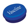 Tin of Vaseline vector illustration Royalty Free Stock Photo