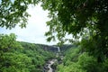 Tincha waterfall surrounded by green nature in Berchha, India Royalty Free Stock Photo