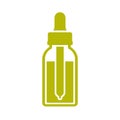 Tincture bottle and dropper vector icon