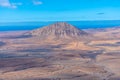 Tindaya mountain at Fuerteventura, Canary islands, Spain Royalty Free Stock Photo