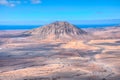 Tindaya mountain at Fuerteventura, Canary islands, Spain Royalty Free Stock Photo