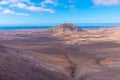 Tindaya mountain at Fuerteventura, Canary islands, Spain Royalty Free Stock Photo