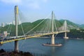 Ting Kau Bridge in Hong Kong Royalty Free Stock Photo
