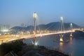 Ting Kau Bridge in Hong Kong Royalty Free Stock Photo