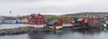 Tinganes with Torshavn in the background, Faroe Islands, Denmark