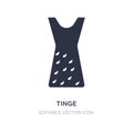 tinge icon on white background. Simple element illustration from Fashion concept