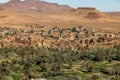 Tinghir, Draa Tafilalet, Morocco. View of the town of Tinghir. Royalty Free Stock Photo