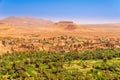 Tinghir Tinerhir city with Assole hill and oasis in Morocco