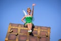 Tinkerbell, Disney Character Parade at Magic Kingdom, Walt Disney World 2022 Royalty Free Stock Photo