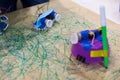 Tinkering trash toys activities. STEAM activity for classroom. B