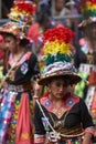 Tinkus dance group at the Oruro Carnival in Bolivia