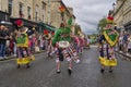 Tinkus dancers at the Annual Carnival in Bath, United Kingdom.