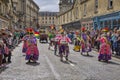 Tinkus dancers at the Annual Carnival in Bath, United Kingdom.