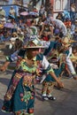 Tinkus dancers at the Arica Carnival