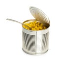 Tinned corn Royalty Free Stock Photo