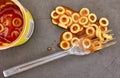 Tinned Spaghettios Royalty Free Stock Photo