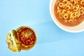 Tinned Spaghettios Royalty Free Stock Photo