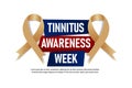 Tinnitus Awareness Week background Royalty Free Stock Photo