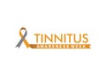 Tinnitus awareness week banner Royalty Free Stock Photo