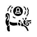 tinnitus health problem glyph icon vector illustration