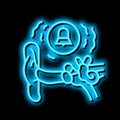 tinnitus health problem neon glow icon illustration