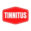 Tinnitus symbol icon with a white background