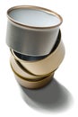 Tins pile Royalty Free Stock Photo