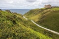 Tintagel Castle - Beautiful view of the mountains and the sea