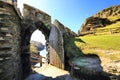 Tintagel Castle Cornwall England Royalty Free Stock Photo